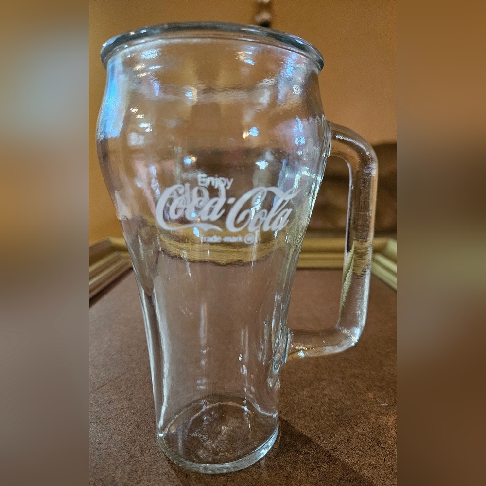 Coca Cola Clear Glass Mug